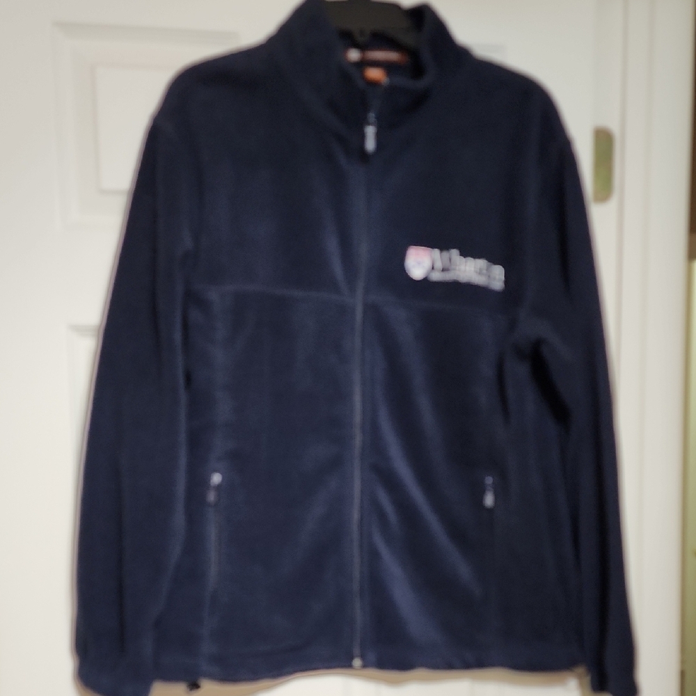 Men's Navy Fleece Jacket from Wharton School Of Business. Never Worn!
